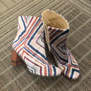 Multi-color Printed Booties Dr. Scholls